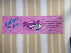 Custom Printed Banner for ice cream shop