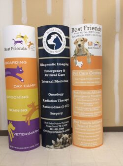 custom pop up display for vets